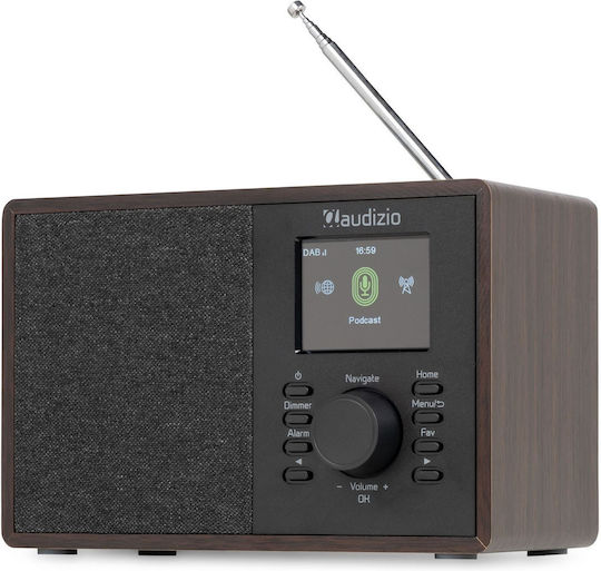 Audizio Cosa Επιτραπέζιο Ραδιόφωνο DAB+ με Bluetooth Καφέ
