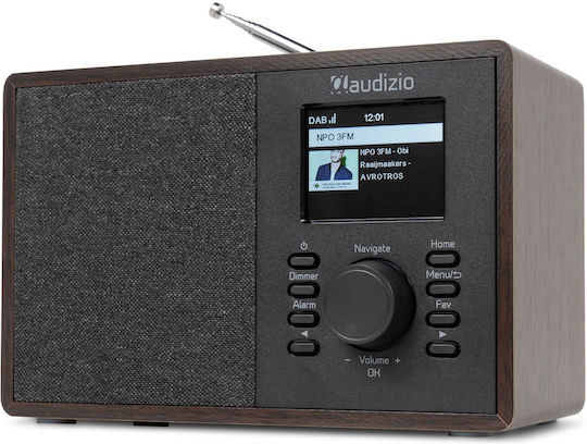 Audizio Cosa Επιτραπέζιο Ραδιόφωνο DAB+ με Bluetooth Καφέ