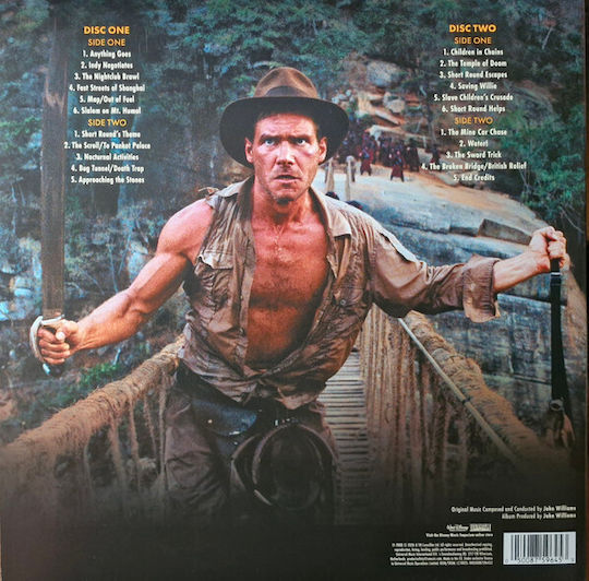 O.s.t John Williams Indiana Jones Temple Doom 2lp Orange Vinyl