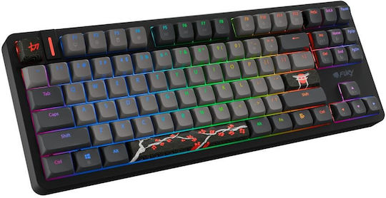 Fury Kanabo K6 Tastatură de Gaming Tenkeyless cu comutatoare Magnetic și iluminare RGB (Engleză SUA)
