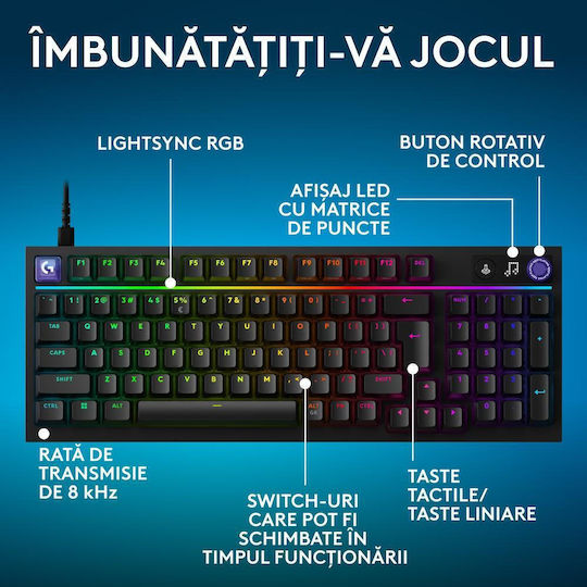 Logitech G316 X 98 Gaming Mechanical Keyboard with RGB Lighting (English US)
