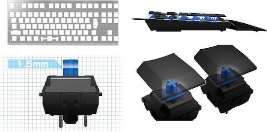Hori Edge 201 Gaming Инженеринг Клавиатура с RGB осветление Английски (САЩ)