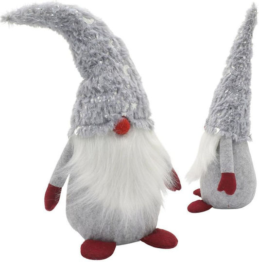 Christmas Wooden Figure Grey Dwarf Height 45cm
