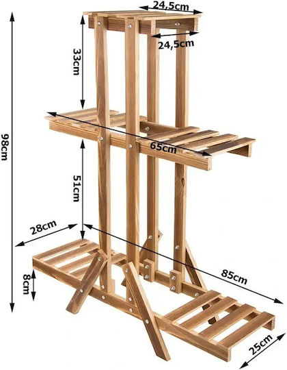 Verk Group Βάση Γλάστρας Ξύλινη