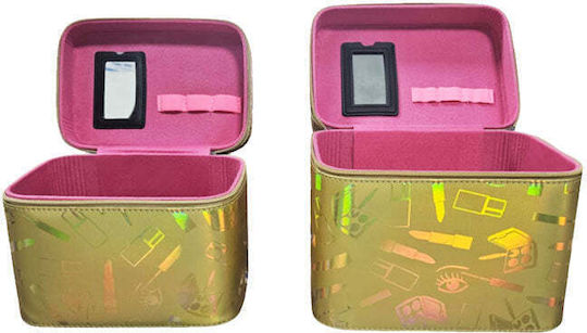 Metallic Cosmetic Case Silver