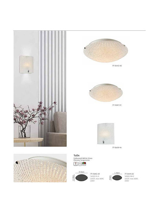 Home Lighting Deckenleuchte 30cm Weiß mit Fassung E27