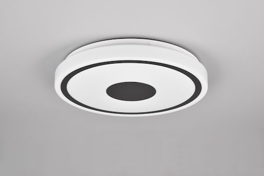 Trio Lighting Πλαφονιέρα Οροφής 33εκ. Μαύρη με Ενσωματωμένο LED