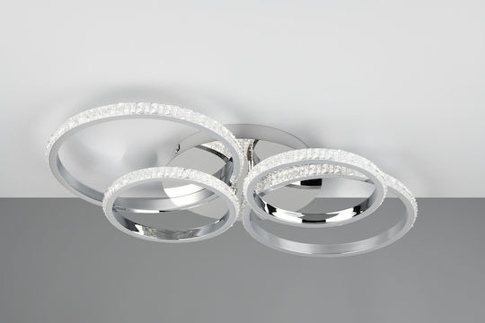 Trio Lighting Plafonieră de Tavan Argintiu cu LED Integrat