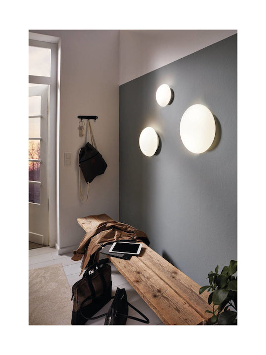 Eglo Ella Ceiling Mount Light Bathroom 28cm White with Socket E27