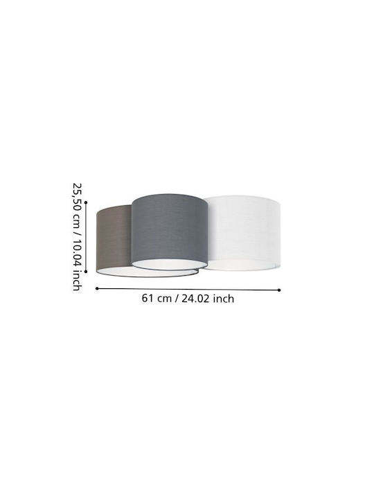 Eglo Pastore Ceiling Mount Light 61cm Multicolor with Socket E27