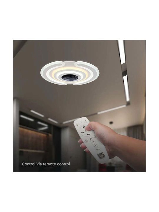 V-TAC Ceiling Mount Light 52cm White with Integrated LED and Remote Control