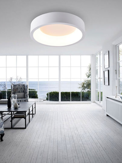 VK Lighting Plafonieră de Tavan 45.5buc Albă cu LED Integrat