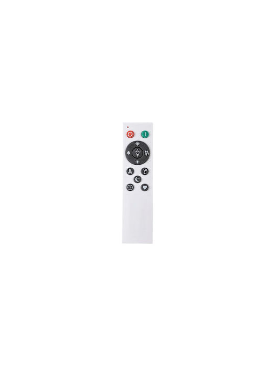 Rabalux Damien Smart Ceiling Mount Light 39cm White with Integrated LED and Remote Control