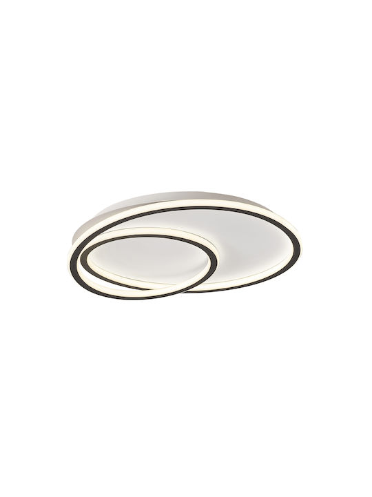 Viokef Arla Ceiling Mount Light Black with Integrated LED