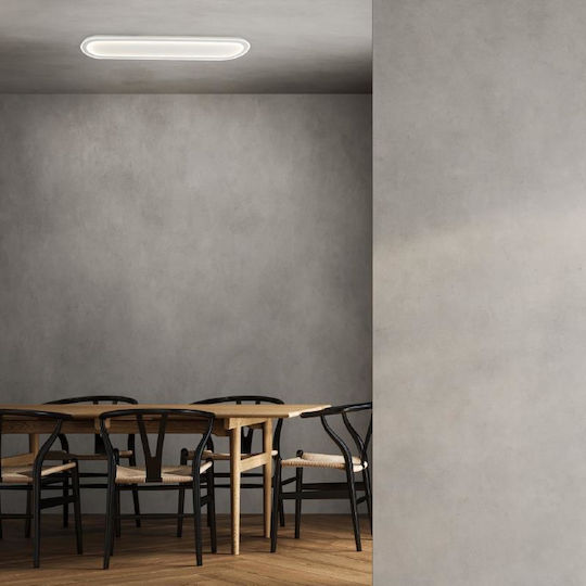 Aca Solo Ceiling Mount Light 57cm White with Integrated LED