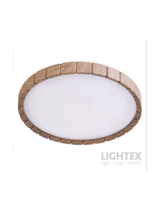 Lightex Plafonieră de Tavan Aurie cu LED Integrat și Telecomandă