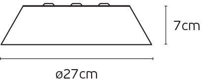 VK Lighting Plafonieră de Tavan 27buc Maro cu LED Integrat