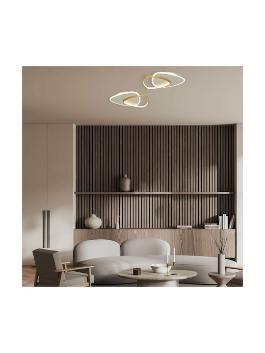Zambelis Lights Ceiling Mount Light 49cm Black with Integrated LED
