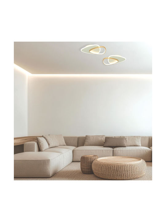 Zambelis Lights Ceiling Mount Light 49cm Black with Integrated LED