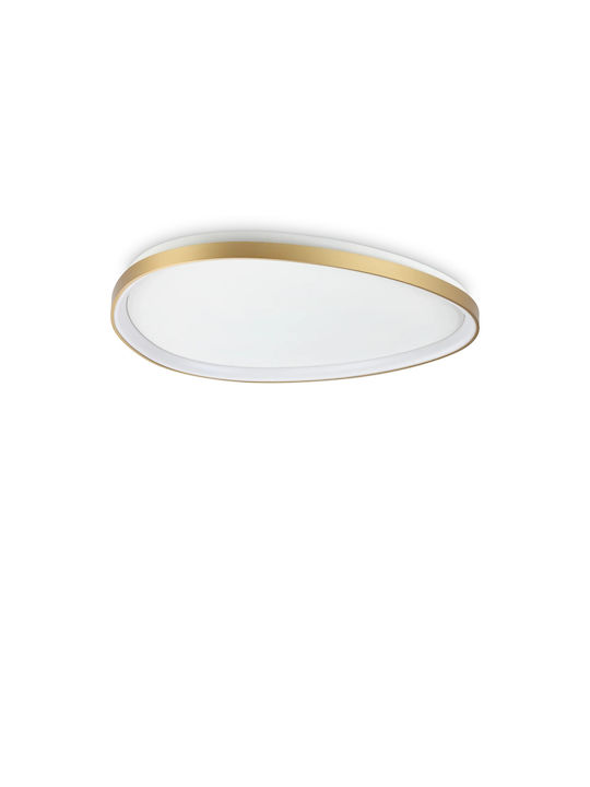 Ideal Lux Ceiling Mount Light Black with Integrated LED