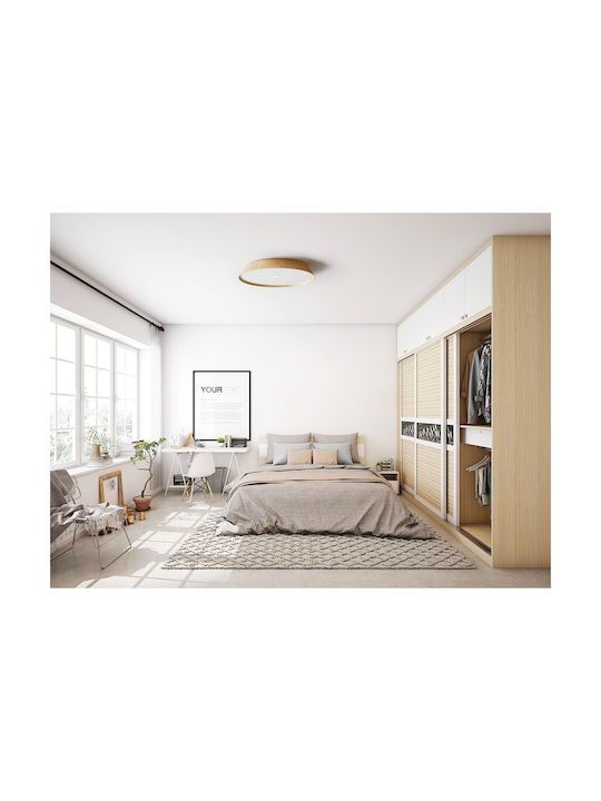 VK Lighting Deckenleuchte 61cm Braun mit Integrierter LED