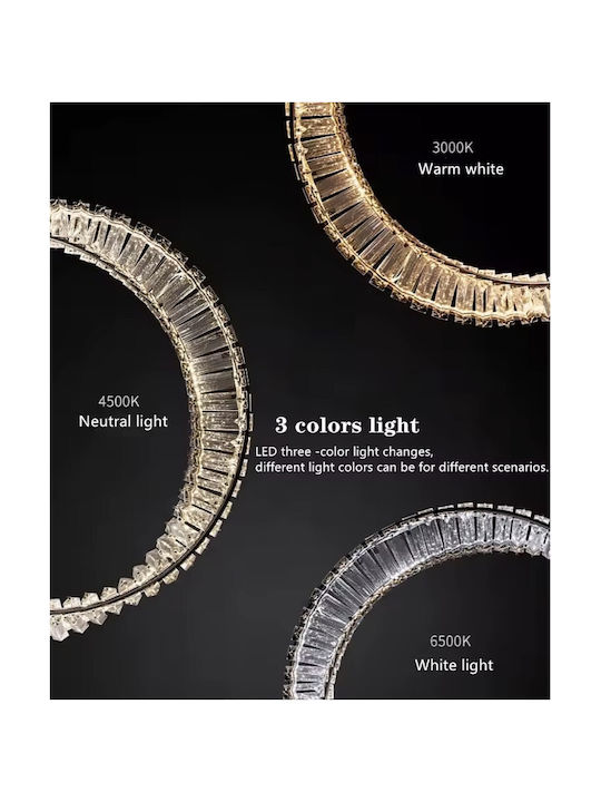 Home Lighting Ovela Ceiling Mount Light 60cm Gold with Integrated LED and Remote Control