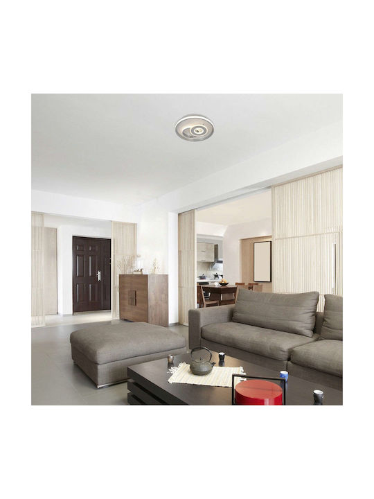 Rabalux Celinda Ceiling Mount Light 40cm Silver with Integrated LED