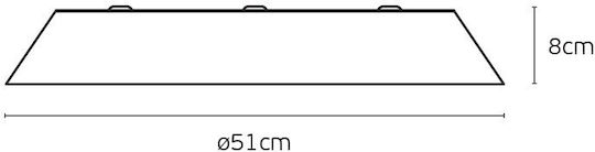 VK Lighting Plafonieră de Tavan 51buc Bej cu LED Integrat