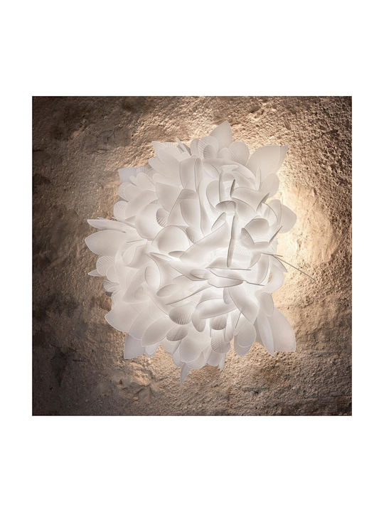 Slamp Veli Foliage Medium Πλαφονιέρα Οροφής 54εκ. Λευκή με Ντουί E27