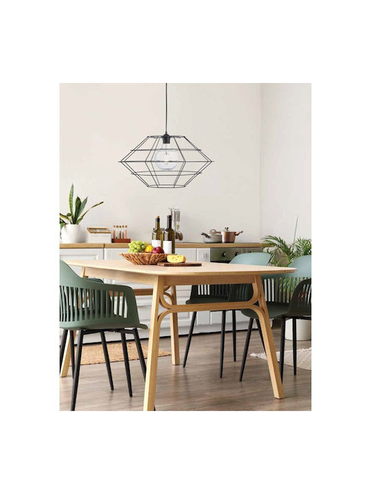 ArkoLight Ceiling Mount Light 50cm Black with E27 Socket