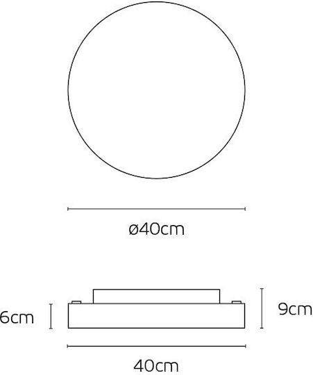 VK Lighting Plafonieră de Tavan 40buc Neagră cu LED Integrat
