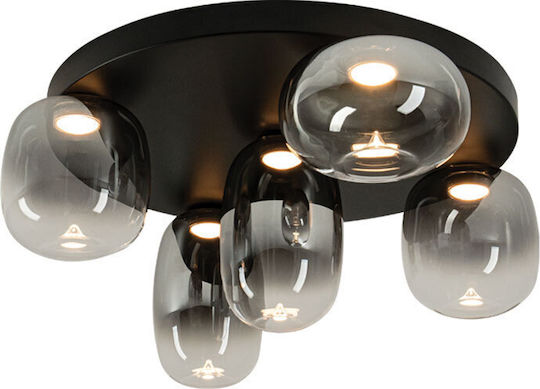 Zambelis Lights Deckenleuchte montieren 59cm Grau mit Integrierte LED