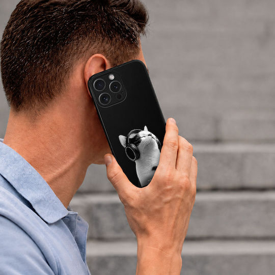 Калъф Sonique Men's Edition Honor 400 5g Audio Kitten Бял
