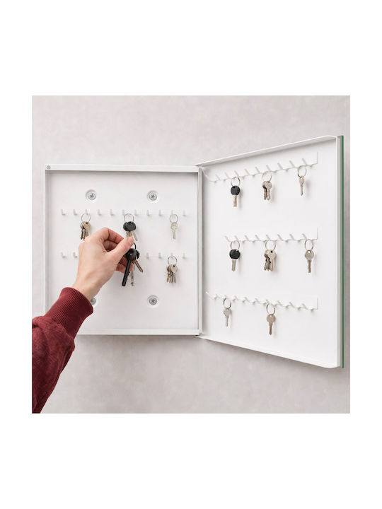 Tulup Metallic Wall Key Hook 50 Hooks 30x30x5cm