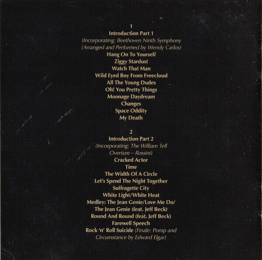 David Bowie Ziggy Stardust Spiders From Mars Motion Picture Soundtrack 50th Anniversary Edition Cd