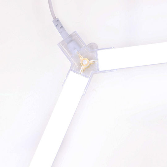 Einparts Panou LED Paralelogram Cu Lumină Albă Rece 6500K 95x83cm