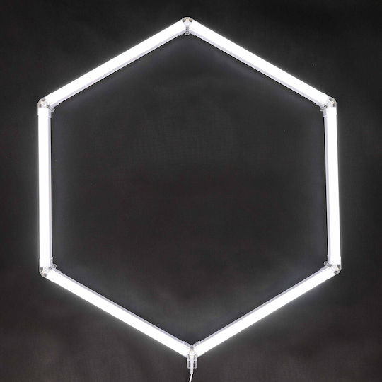Einparts Panou LED Paralelogram Cu Lumină Albă Rece 6500K 95x83cm