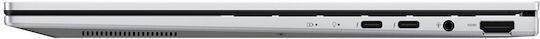 Asus Zenbook 14 UX3405CA-QD1247W 14" OLED FHD+ (Ultra 5-225H/16GB/512GB SSD/W11 Home) Foggy Silver (International English Keyboard)