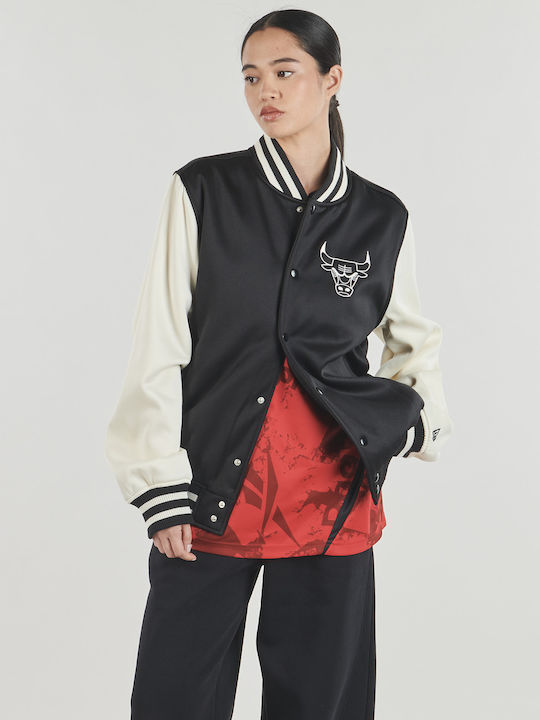 Damen Bomber Jacke Schwarz