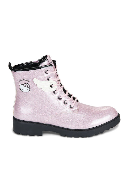 J Casey Kids Pink Ankle Boots