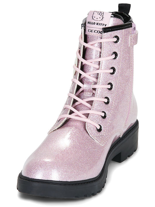 J Casey Kids Pink Ankle Boots