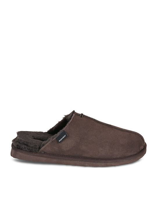 Winter Men's Brown Slippers