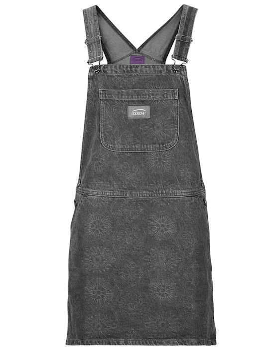 Sommer Mini Wickel Damenkleid Grau OXV932684-Dunkelgrau