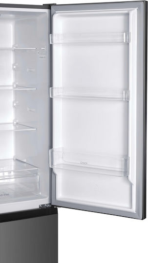 Candy Fridge-Freezer 333lt H180xW55xD56cm Grey CCH1S518EX