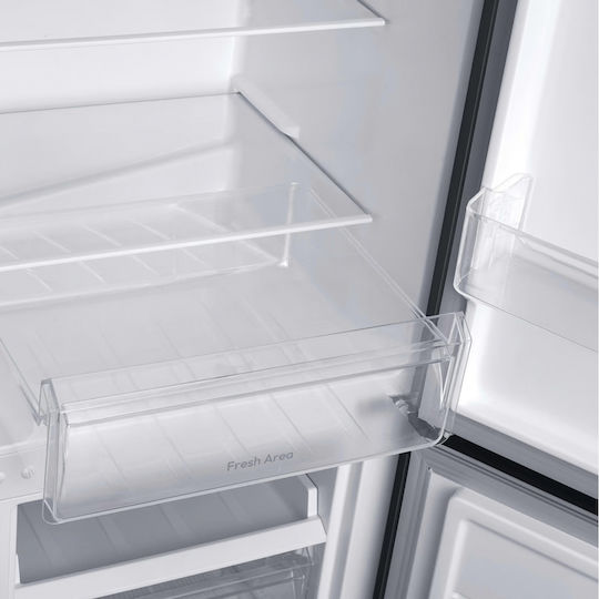Candy Fridge-Freezer 333lt H180xW55xD56cm Grey CCH1S518EX