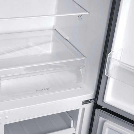 Candy Fridge-Freezer 333lt H180xW55xD56cm Grey CCH1S518EX