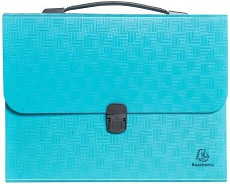 Accordion Handle Bag-File Holder Exacompta A4 24 Positions Cyan 55699e