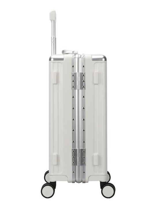 Bopai Cabin Hard White Suitcase Height 56cm