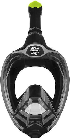 Aquaspeed Veifa Zx 38 Водолазна Маска Силиконова Full Face Черна