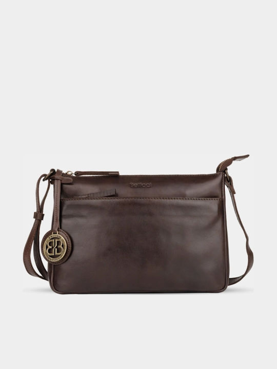 Leather Women's Shoulder Bag Brown